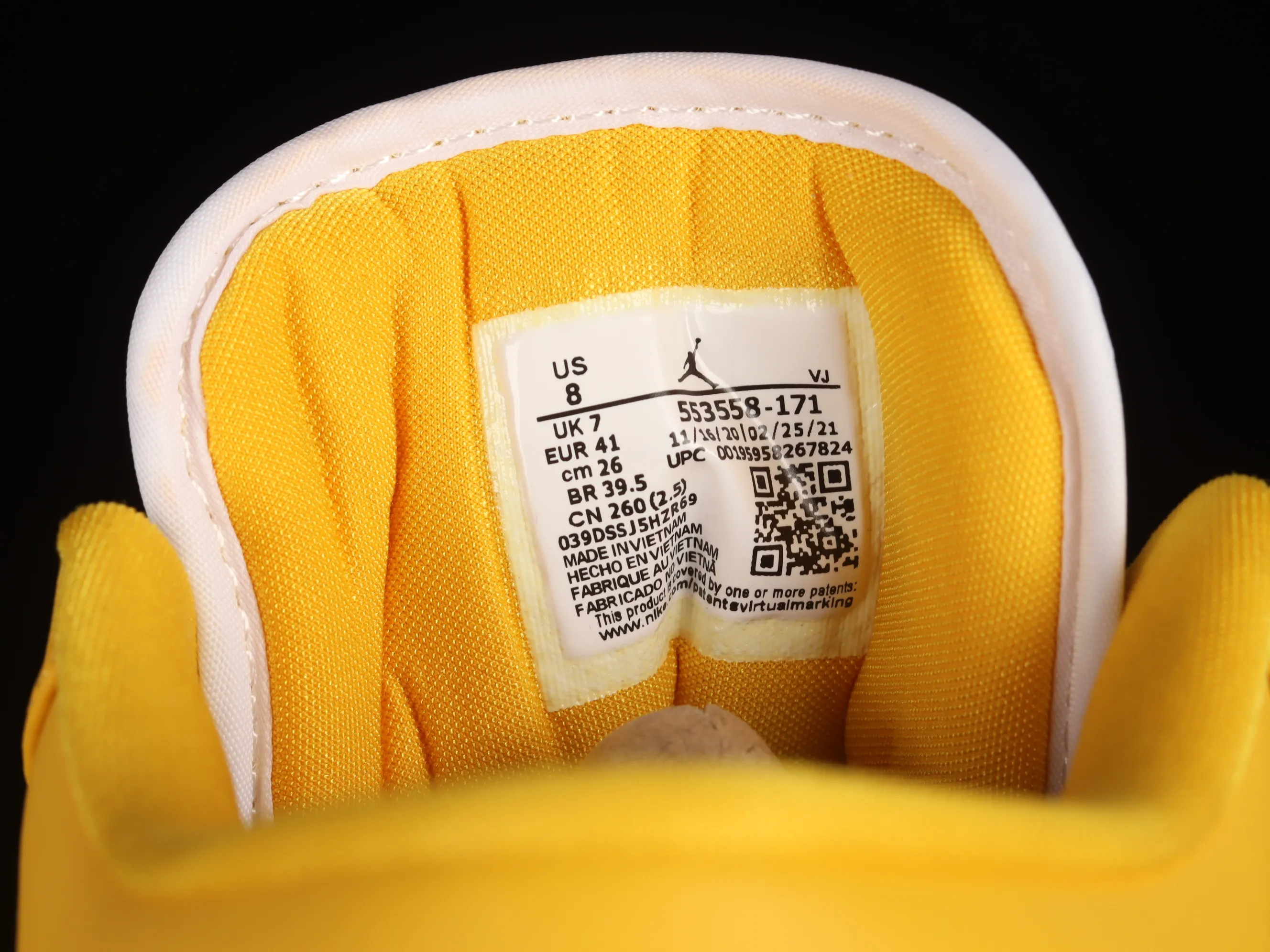 All categories Air Jordan Jordan series basketball shoes Air Jordan 1 Low Z version Air Jordan 1 Low AJ1 Joe 1 white and yellow low-top cultural and leisure sports sneakers 553558-171